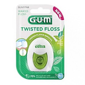 Gum 3500 Twisted Floss Waxed Floss Oδοντικό Nήμα, 1τμχ