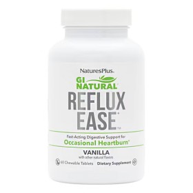 Natures Plus Reflux Ease με Γεύση Βανίλια,  60 μασώμενες ταμπλέτες