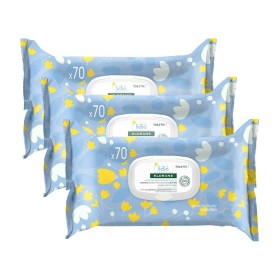Klorane Promo Bebe Gentle Cleansing Wipes Απαλά Μαντηλάκια Καθαρισμού με Καλέντουλα 3*70Τμχ 2+1 Δώρο