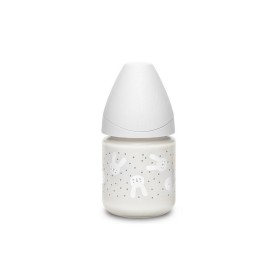 Suavinex Γυάλινο Μπιμπερό 120ml Με Θηλή Σιλικόνης 0+Μ Hygge Rabbit Grey