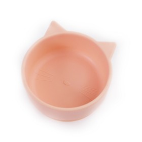 Babywise Kitty Shape Μπωλ Σιλικόνης Γατούλα SLW024 Honey Peach, 1τμχ