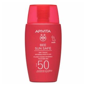 Apivita Bee Sun Safe Dry Touch Invisible Face Fluid SPF50 with Marine Algae & Propolis Λεπτόρευστη Αντιηλιακή Κρέμα Προσώπου Dry Touch SPF50, 50ml