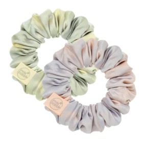 Invisibobble Sprunchie Slim Elegant Style Λαδί & Ασημί, 2τμχ
