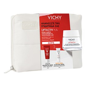 Vichy Σετ Περιποίησης Προσώπου Liftactiv H.A. Αντιρυτιδική-Συσφικτική Κρέμα Προσώπου Ημέρας 50ml & ΔΩΡΟ Ορός Liftactiv Specialist B3 Serum 5ml & Αντηλιακό Προσώπου Capital Soleil UV Age Daily SPF50+ 3ml σε Μοντέρνο Τσαντάκι