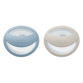 Nuk MommyFeel Πιπίλα Σιλικόνης 0-9m Πορτοκαλί & Μπεζ, 2τεμ
