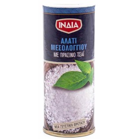 ΙΝΔΙΑ ΑΛΑΤΙ ΜΕΣΟΛΟΓΓΙΟΥ ΜΕ ΠΡΑΣΙΝΟ ΤΣΑΙ 70gr.