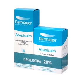 Inpa Atopicalm Creme Nourrissante Visage 40ml + Savon Surgras 150gr