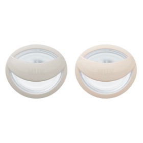 Nuk MommyFeel Πιπίλα Σιλικόνης 0-9m Πορτοκαλί & Μπεζ, 2τεμ