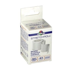 Masteraid Stretchroll Αυτοκόλλητος Πιεστικός & Ελαστικός Επίδεσμος Σε Λευκό Χρώμα, 4mx6cm