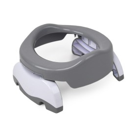 Potette Plus 2 Σε 1 Φορητό Γιογιό Ταξιδιού Και Εκπαιδευτικό Κάθισμα Τουαλέτας, Λευκό-Γκρι 1 τμχ