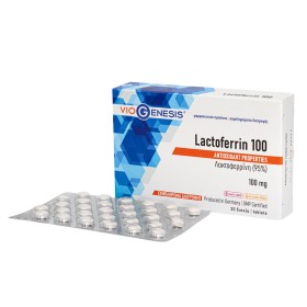 VioGenesis Lactoferrin 100 Συμπλήρωμα Διατροφής με Λακτοφερρίνη, 30δισκία