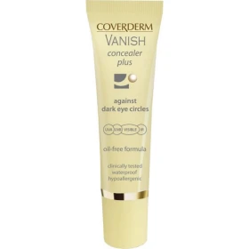 Coverderm Vanish Concealer Plus No4 Αδιάβροχο Κονσίλερ που Μειώνει τους Μαύρους Κύκλους, 10ml
