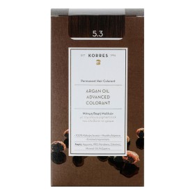 Korres Argan Oil Advanced Colorant Μόνιμη Βαφή Μαλλιών 5.3 Καστανό Ανοιχτό Χρυσό/Μελί