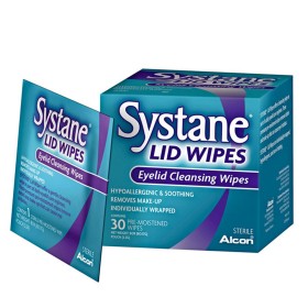 Alcon Systane Lid Wipes Μαντηλάκια Καθαρισμού των Βλεφάρων, 30wipes
