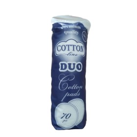 Cotton Line Duo Δίσκοι Ντεμακιγιάζ Στρόγγυλοι, 70τμχ
