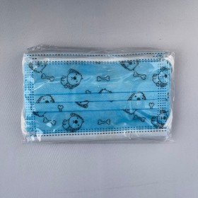 Παιδική Μάσκα Προστασίας 3-Ply Σιέλ Σκυλάκι-50 τμχ