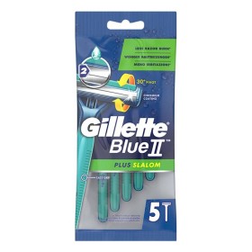 Gillette Blue II Plus Slalom Sensitive Ξυραφάκια με 2 Λεπίδες για Απαλό Ξύρισμα, 5τμχ