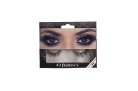Ro-Accessories 4D Fauxmink Βλεφαρίδες με Kόλλα EY211, 1τμχ