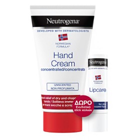 Neutrogena Κρέμα Χεριών 75ml & Δώρο Lip Balm Ενυδατικό Στικ για τα Χείλη, 1σετ