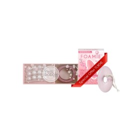Promo Ιnvisibobble Sparks Flying Duo Waver Crystal Clear 3 τεμάχια & Slim Im Starstruck 3 τεμάχια & Foamie Shower Body Bar Cherry Kiss With Cherry Blossom and Rice Milk, 1τμχ