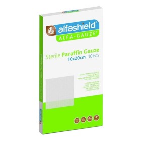 Alfashield Alfa-Gauze Paraffin Αποστειρωμένες Γάζες 10x20cm, 10τμχ