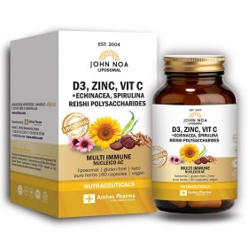 Eifron John Noa Liposomal D3, Zinc, Vit C+Echinacea, Spirulina, Reishi Polysaccharides Συμπλήρωμα για την Ενίσχυση του Ανοσοποιητικού, 60κάψουλες