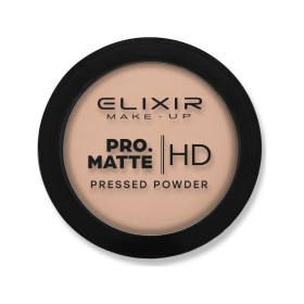 Elixir Make-Up Pro. Matte Pressed Powder HD Πούδρα για Ματ Αποτέλεσμα, No205 Choco Love