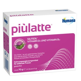 Humana Piulatte - Συμπλήρωμα Διατροφής για Θηλάζουσες Γυναίκες, 70g, (14 φακελίσκοι x 5gr) 