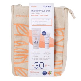 Korres Σετ Yoghurt Αντηλιακή Κρέμα Προσώπου Με Χρώμα Spf30, 50ml & Δώρο Yoghurt Αφρώδης Κρέμα Καθαρισμού, 20ml & Νεσεσέρ, 1τμχ