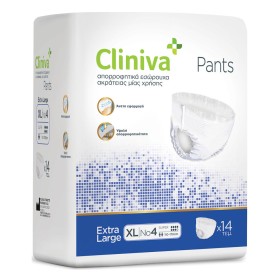 Cliniva Pants Εσώρουχο Ακράτειας No4 XLarge Πράσινο, 14τμχ