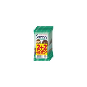 ΜΕΓΑ Sneezy Wet Wipes With Menthol 4 x 12τμχ