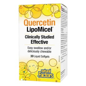 Natural Factors Quercetin LipoMicel®, 30 μαλακές κάψουλες