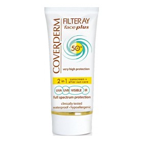 Coverderm Filteray Face Plus 2 in1 Αντηλιακή Κρέμα Προσώπου για Ξηρές/Ευαίσθητες Επιδερμίδες SPF50, 50ml
