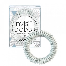 Invisibobble Slim Youre Greyt Marblelous Shiny Grey Λαστιχάκια Μαλλιών, 3τμχ