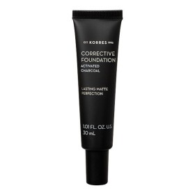 Korres Ενεργός Άνθρακας Διορθωτικό Makeup για Μέτριες Ατέλειες ACF1 SPF15, 30ml