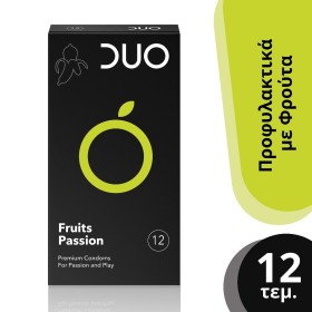 Duo Fruit Passion Προφυλακτικά Με Γεύσεις, 12 Τεμάχια