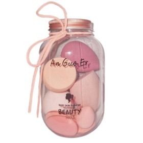 Ro Accessories Βαζάκι με Σφουγγαράκια Μακιγιαζ, 10τμχ