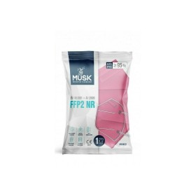 Musk Meltblown Protective Mask FFP2 NR Προστατευτική Μάσκα μιας Χρήσης Ροζ, 1τμχ