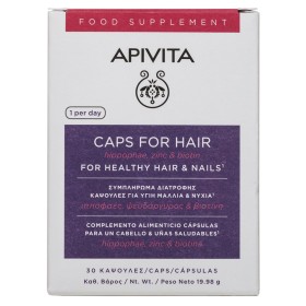 Apivita Caps For Hair Συμπλήρωμα Διατροφής Κάψουλες για Υγιή Μαλλιά & Νύχια, 30κάψουλες