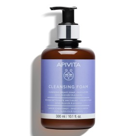 Apivita Cleansing Creamy Foam Αφρός Καθαρισμού Προσώπου & Ματιών Με Ελιά, Λεβάντα & Πρόπολη, 300ml