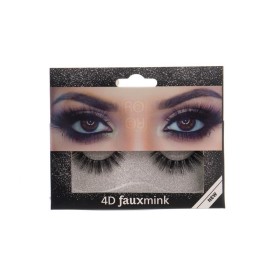 Ro-Ro 4D Fauxmink Βλεφαρίδες Με Κόλλα EY206, 1 ζευγάρι
