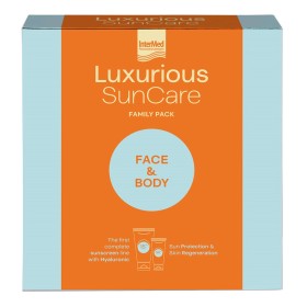 Intermed Luxurious Sun Care Family Packs Αντηλιακή Κρέμα Προσώπου SPF50, 75ml & Αντηλιακή Κρέμα Σώματος SPF15, 200ml