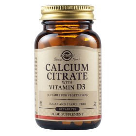 Solgar Calcium Citrate με D3 Συμπλήρωμα Διατροφής Κιτρικό Ασβέστιο με Βιταμίνη D3, 60δισκία