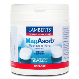 Lamberts MagAsorb Magnesium Citrate 150mg Συμπλήρωματα Διατροφής Μετάλλων, 180 ταμπλέτες