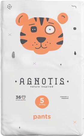 Agnotis Πάνες Βρακάκι Baby Pants No.5 για 13-17kg, 36τμχ
