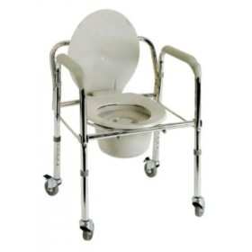 AlfaCare AC-522W Deluxe Κάθισμα Τουαλέτας Τροχήλατο, 1τμχ