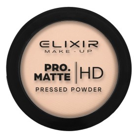 Elixir Make-Up Pro. Matte Pressed Powder HD Πούδρα για Ματ Αποτέλεσμα No202 Latte Coffe, 8gr