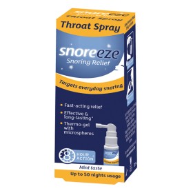 Snoreeze Throat Spray Σπρέι για τον Λαιμό για την Αντιμετώπιση του Ροχαλητού και την Αφυδάτωση του Λαιμού, 23.5ml