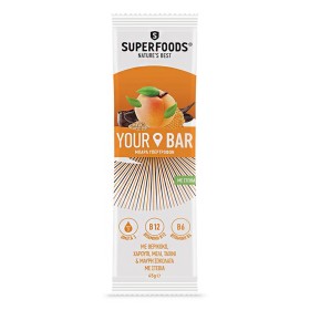 Superfoods Your Bar Με Βερίκοκο, Χαρούπι, Μέλι, Ταχίνι & Μαύρη Σοκολάτα Με Στέβια, 45gr