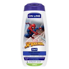 On Line Marvel Spider-Man 3In1 Apple Scent Moisturizing Shower Gel Ενυδατικό Αφρόλουτρο, 400ml